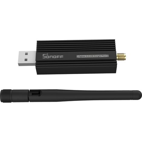 SONOFF Zigbee 3.0 USB-Dongle Plus Gateway, universelles Zigbee USB-Gateway mit Antenne für Home Assistant, IoBroker, kabelloser Zigbee 3.0 USB-Adapter (1 Packung) (1/5)