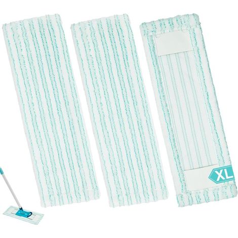 Lntyq Têtes de Serpillères de Rechange, Serpillères en Microfibre pour Profi XL Micro Duo 50 CM Balais Têtes de Recharge de Vadrouille Chiffon 3 Pièces