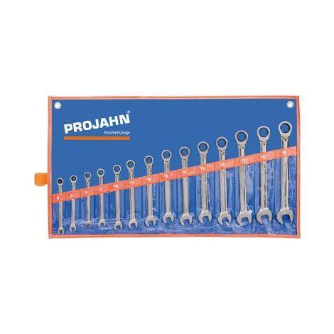 Projahn GearTech Schlüssel Satz Rolltasche 14-tlg. 6 - 7 - 8 - 9 - 10 - 11 - 12 - 13 - 14 - 15 - 16 - 17 - 18 - 19 mm (1/3)
