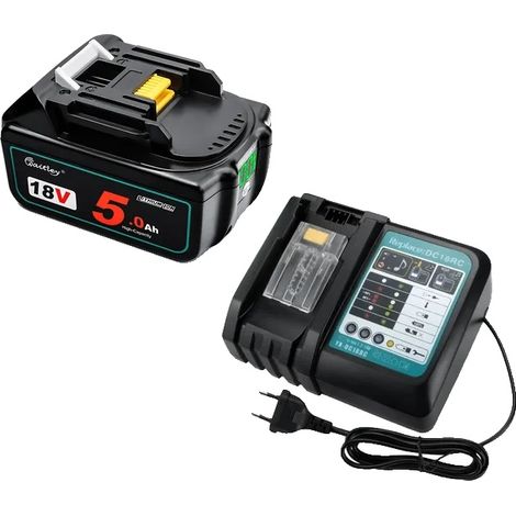 Batteries lithium-ion, 18V 5Ah, remplacement pour outil électrique Makita 18V, ensemble combiné 1 (1/2)