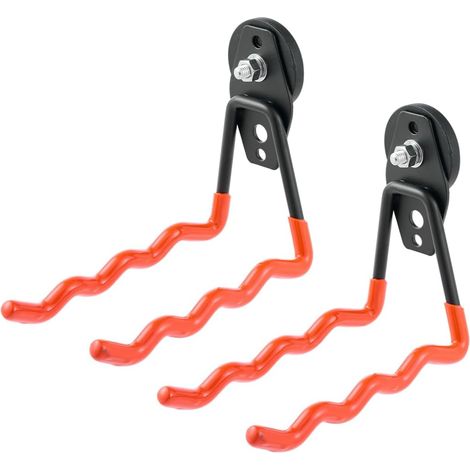 Confezione da 2 ganci magnetici da garage resistenti, ganci per riporre oggetti in garage, appendiabiti e organizer da parete per garage per organizzare attrezzi da giardino, scale, oggetti ingombrant (1/5)