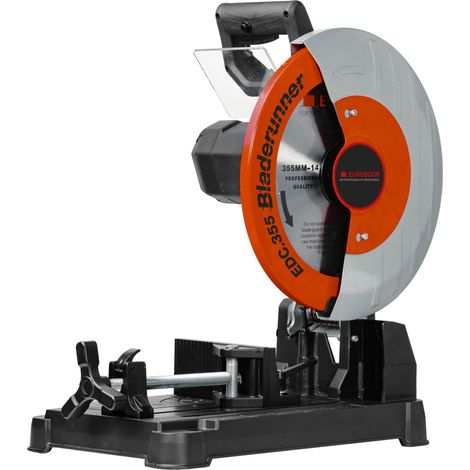 Scie à  Métaux Euroboor EDC.355-66T EU2, Coupe à  Sec, Moteur Puissant 2480W, Angle Réglable 0°-45°, Lame 66 Dents pour Acier Doux, Protection Transparente, Démarrage Sécurisé