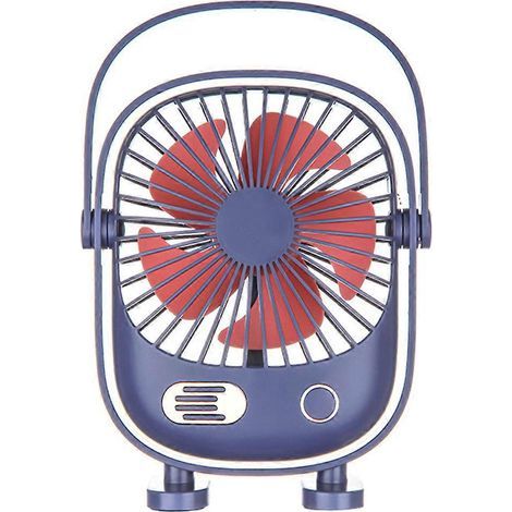 Ventilateur de table personnel, mini, rechargeable par USB, durable, avec 3 vitesses