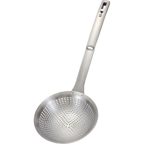 Cuillère-passoire en acier inoxydable, ustensile de cuisine pour pâtes, riz et légumes (1/5)
