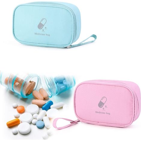 2 Piece Empty First Aid Kit, Portable Waterproof First Aid Medical Kit Mini Portable First Aid Kit Mini First Aid Kit Pour La Maison, Le Bureau Et (1/5)