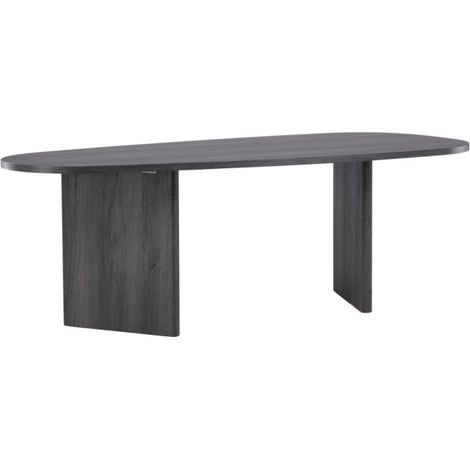 Table à Manger Design "Grönvik" 220cm Noir (1/5)