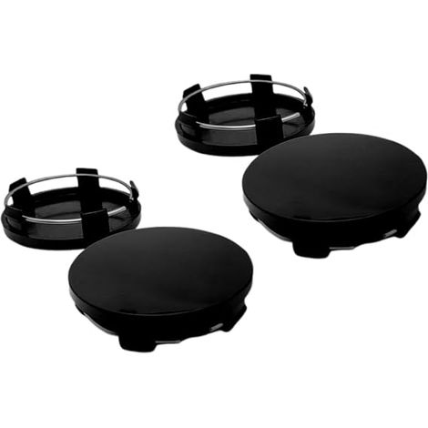 Tapas centrales de rueda de 4 piezas, tapacubos, embellecedores de ruedas de coche, tapones de llanta, tapacubos de plástico ABS, para ruedas, embellecedores de ruedas, accesorios para coche, tapacubo (1/4)