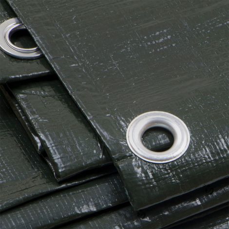Telo Pesante Occhiellato Verde Blu Impermeabile Copritutto multiuso misura 3x5mt STI