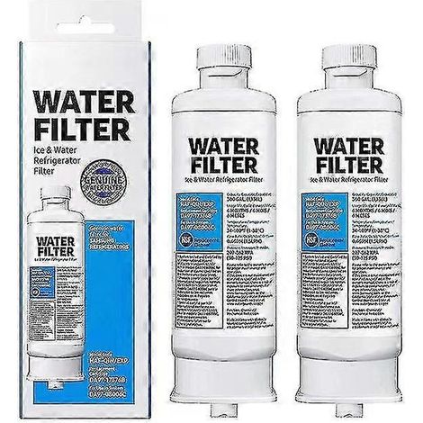 Lot de 2 filtres à eau pour réfrigérateur compatibles avec Samsung Da97-17376b et Haf-qin Da97-08006c (1/5)