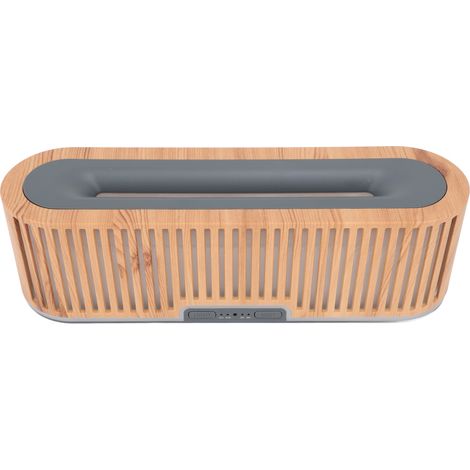 Diffuseur de flamme 200ml, grain de bois clair, 7 couleurs, technologie ultrasonique silencieuse, huiles essentielles, chambre bureau, prise UE 100-240V (1/5)