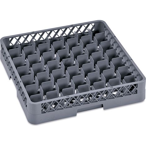 Panier à verres 50 x 50 cm 49 compartiments polypropylène DISH RACK 98 - Was Germany