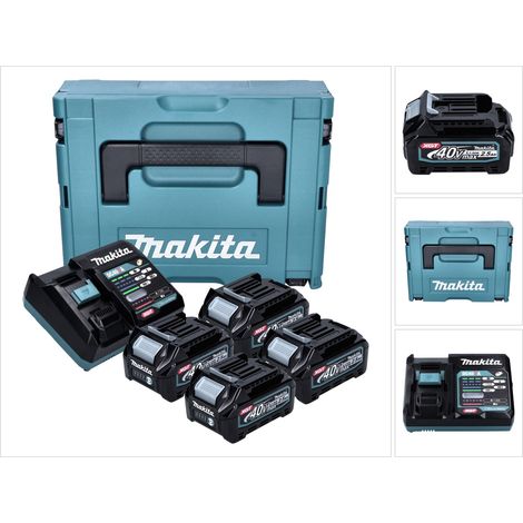 Makita Power Source Kit 4x BL 4025 batería 40 V máx. 2,5 Ah XGT + cargador DC 40 RA + Makpac (1/5)