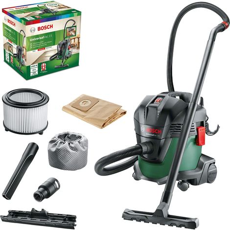 [NEUWERTIG] Bosch Nass- und Trockensauger UniversalVac 15 (1000 Watt, 15 l Behältervolumen, 11 Zubehörteile)