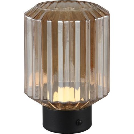 Lampe de table rechargeable en verre et métal Lord (1/5)