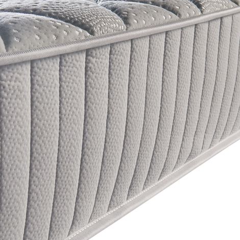 Lot de 2 Matelas memoryplus a Ressorts Ensaches + 4 cm Memoire de Forme 80 Kg/m3 - 90x200 Hauteur +/- 23 cm - Accueil Moelleux - Soutien Equilibre - 7 Zones de Confort -