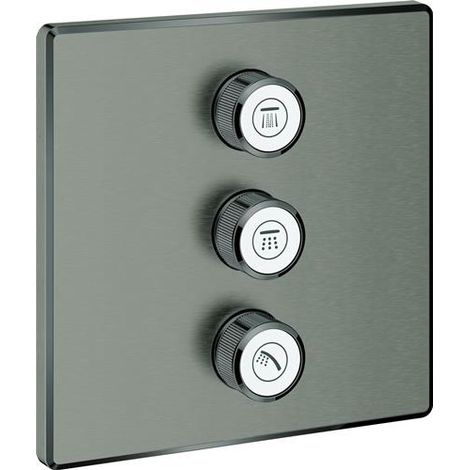 3-fach UP-Ventil Grohtherm Smart Control 29127 eckig FMS satin graphite
