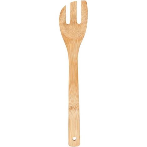 Ustensile de cuisine - Bambou - Fourchette en bois - 30 cm - Trou pour suspendre - 1 pc
