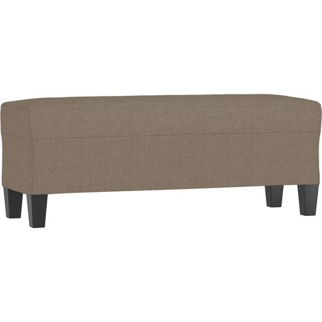 Banc Taupe 100x35x41 cm Tissu CFW579956 (1/5)