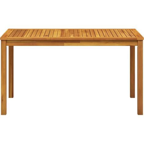 Table de jardin Table d'appoint, Table de Balcon, 140x80x74 cm Bois d'acacia massif OIB5487E (1/5)