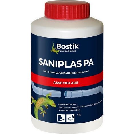 Pegamento Saniplas para caja de 1 litro, pegamento para tuberías de PVC