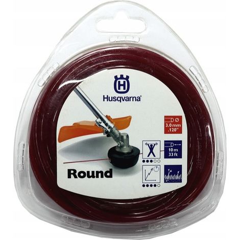 Fil de coupe pour débroussailleuses rondes Husqvarna 3,0 mm 10M ORIGINAL 