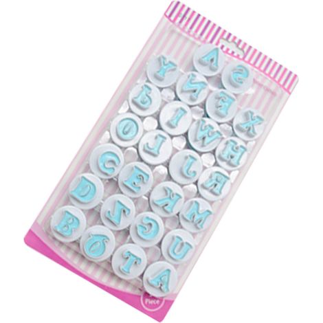 26 moules à chocolat en forme de lettres et de chiffres, en plastique sûr, avec ressort. (1/5)