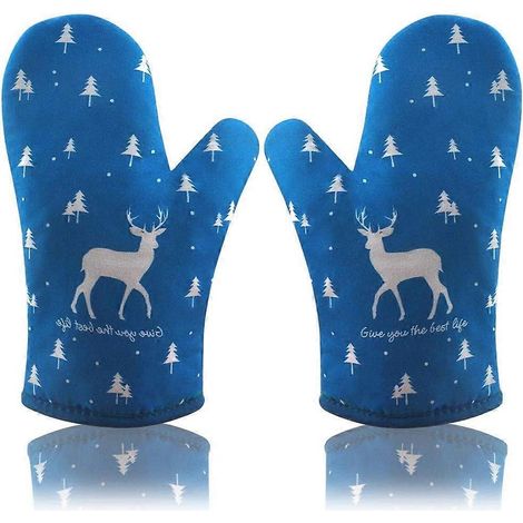 Gants de cuisine, maniques, gants de cuisine, maniques, maniques, gants de cuisine résistants à la chaleur (lot de 1) (1/5)