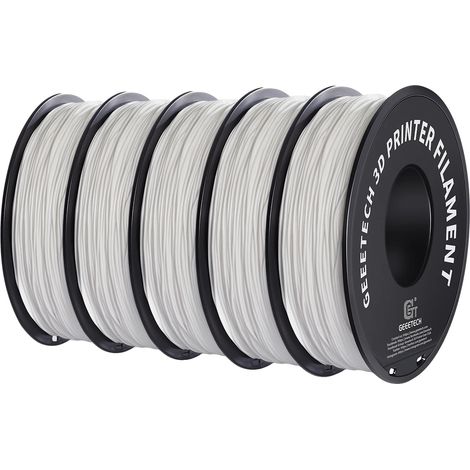 Filamento TPU, 1,75 mm de diámetro, compatible con impresoras FDM, BLANCO (1/2)