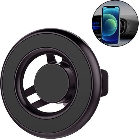Soporte de teléfono para coche compatible con MagSafe, soporte de ventilación de coche con rotación de 360 grados, soporte de teléfono magnético universal compatible con iPhone 13/12/11, Samsung (1/5)