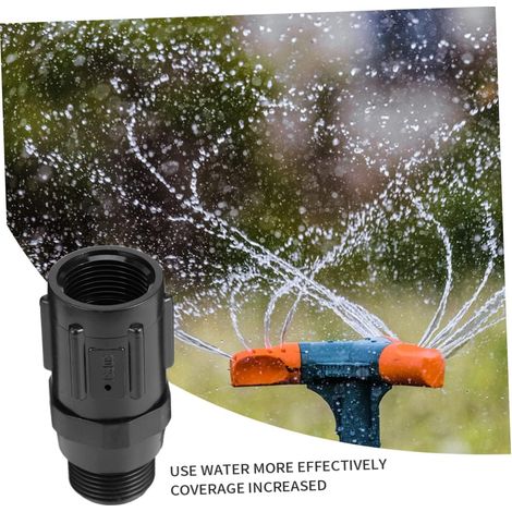 Régulateur de Pression de Jardin 30 Psi 3/4 Tuyau Filetage Goutte à Goutte Irrigation Réducteur de Pression Valve(Noir) (1/5)