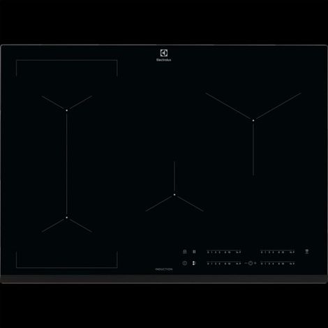 Plaque à induction - ELECTROLUX - 4 foyers - 71 x 52 cm - EIV734 - Noir