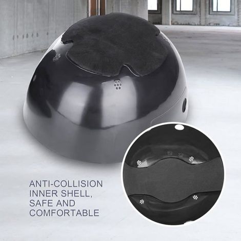 Casquette de Protection Respirante Casque Lger pour Chantier Anti-Chute Coque ABS 4 Trous Bleu (1/4)