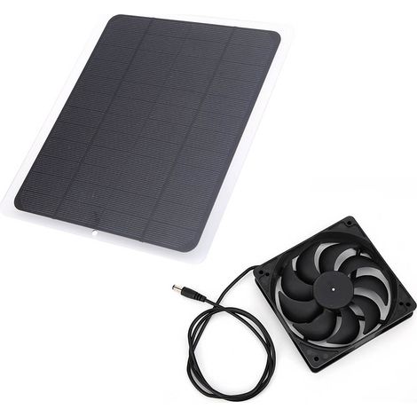 10W 12V Solarpanel-Stromerzeugungsplatine mit Akkuladefunktion, USB-Ausgang und Haustier-Abluftventilator-Set (1/5)