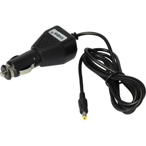vhbw KFZ-Ladekabel kompatibel mit Philips PD9122 DVD-Player - 12V Ladegerät, Schwarz