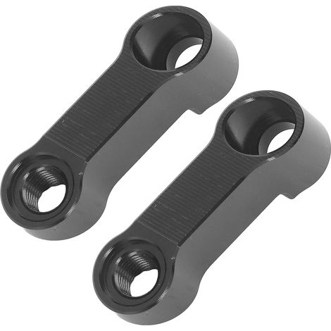 Satz mit 4 10-mm-Lenkererhöhungen aus Aluminium, schwarze Adapter-Distanzstücke für BMW F900XR, F900R, S1000XR, S1000R, Motorrad-Fahrverlängerung (1/5)