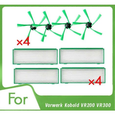 Filtre HEPA à brosse latérale pour aspirateur Vorwerk Kobold VR200 VR300 - Accessoires ultra-résistants (1/5)