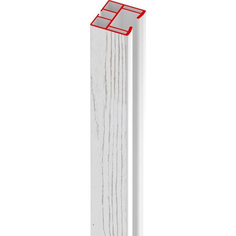 binario di scorrimento per porte forte pino bianco 180 cm