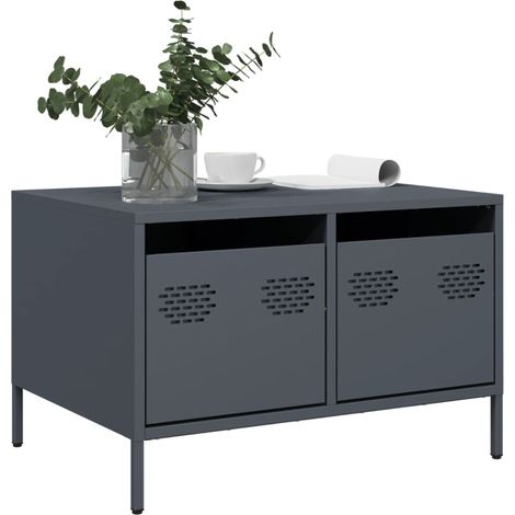 TV-Schrank Anthrazit 68x50x43,5 cm Kaltgewalzter Stahl