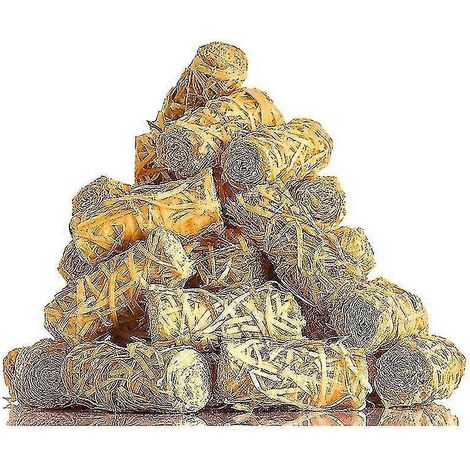 Pour cheminée, poêle à bois, feu de camp, gril, foyer extérieur, fumoir, barbecue - Bâtonnets de charbon de bois inodores (1/5)