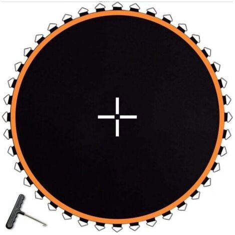 Trampolines, tapis de saut de remplacement pour trampoline, tapis de remplacement imperméable et anti-UV de 2,4 m, tapis de rebond élastique de remplacement pour trampoline à cadre rond