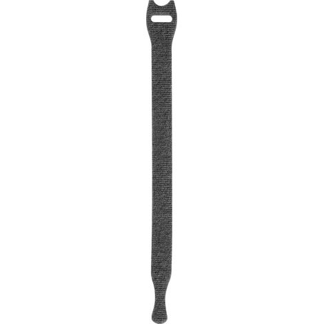 TOOLCRAFT KL12X200SC Klettkabelbinder zum Bündeln Haft- und Flauschteil (L x B) 200 mm x 12 mm Schw