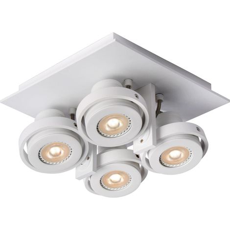 Spot plafond Lucide LANDA II 4xGU10 2200-3000K blanc (1/2)