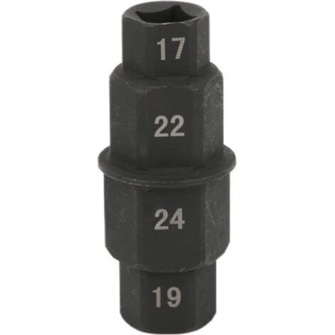 Sechskant-Achsenwerkzeug für Motorräder 17/19/22/24 mm, Ersatz-Vorderradnaben-Stiftadapter für R1 R6
