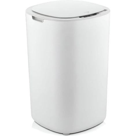 Cestino per rifiuti automatico Mozos FH-1 bianco da 12 litri con sensore di movimento (1/5)