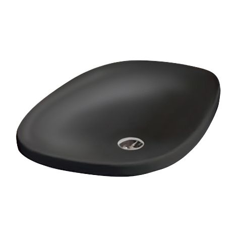 LAVABO CERAMIQUE WILD 60-40-10 CM A ENCASTRER BLACK MAT - CRISTINA ONDYNA WWL604513 (1/2)