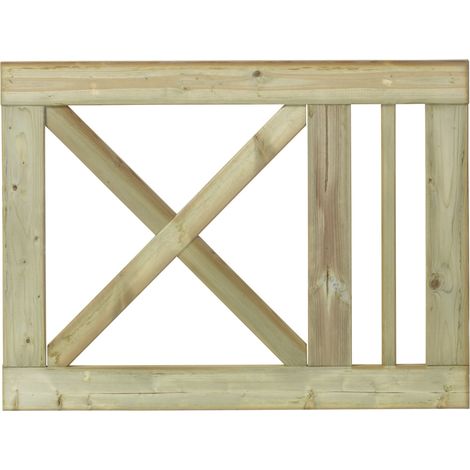 Plus Einzeltor Schloss Holz 100 × 75 cm natur