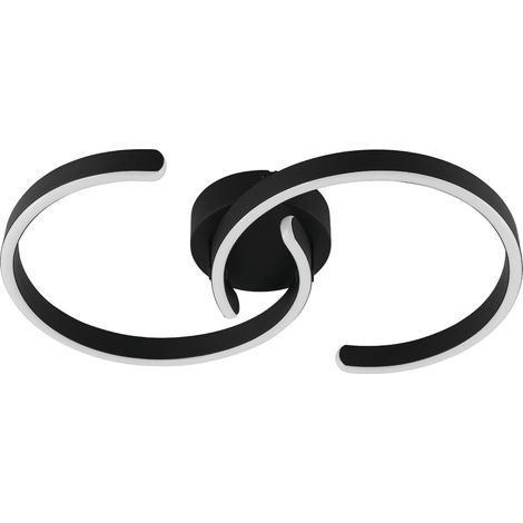 Plafonnier LED, lampe de plafond courbée, luminaire pour (1/5)