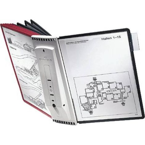 Durable Supporto da parete per pannello espositivo SHERPA WALL 10 - 5631 Rosso, Nero DIN A4 Numero di display inclusi 1 (1/5)