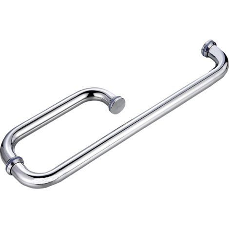 Poignée de porte douche salle bain, finition acier inoxydable (1/5)