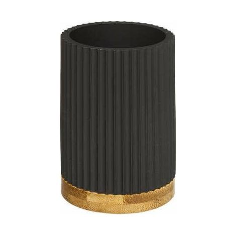 Vaso porta spazzolini modern color nero - 5five